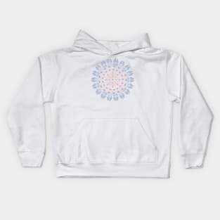 Floral Greek ornament Meander Kids Hoodie